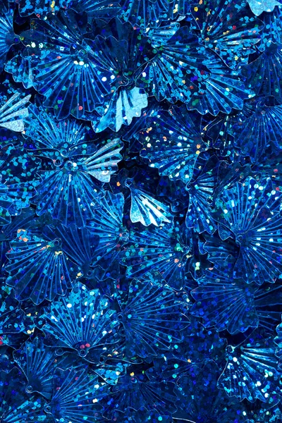 青のスパンコール — ストック写真
