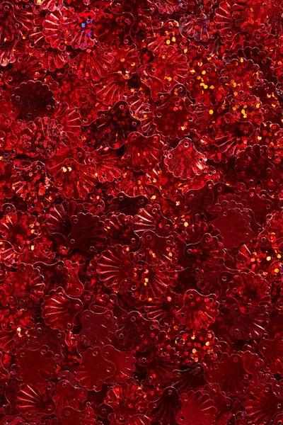 Lentejuelas rojas — Foto de Stock