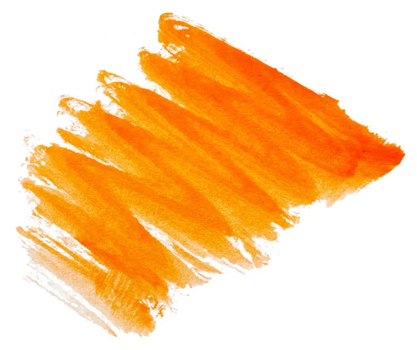 Strokes of orange paint — Stock Photo, Image