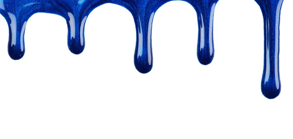 Blue nail polish — Stock Photo, Image