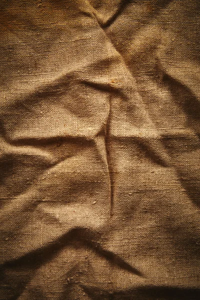 Creased burlap — Stock Photo, Image