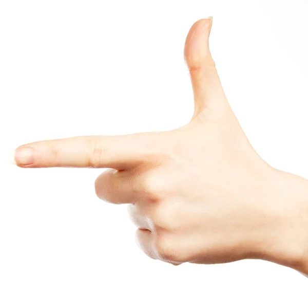 Female hand gesture — Stock Photo, Image