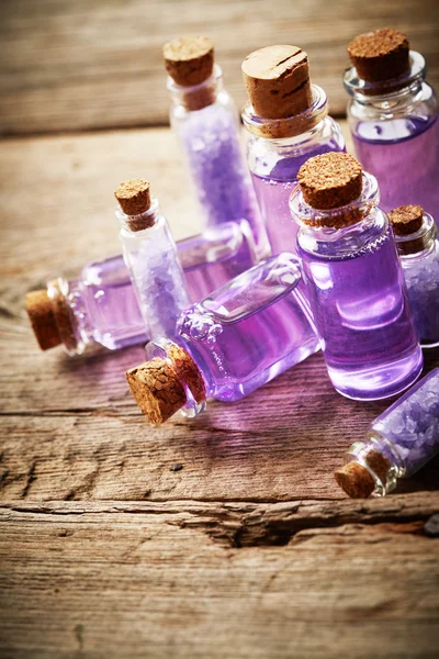 Botellas con gel de ducha — Foto de Stock