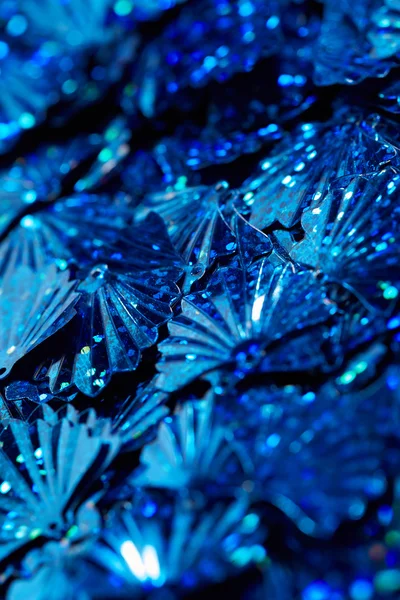 青のスパンコール — ストック写真