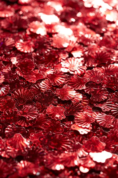 Rote Pailletten — Stockfoto