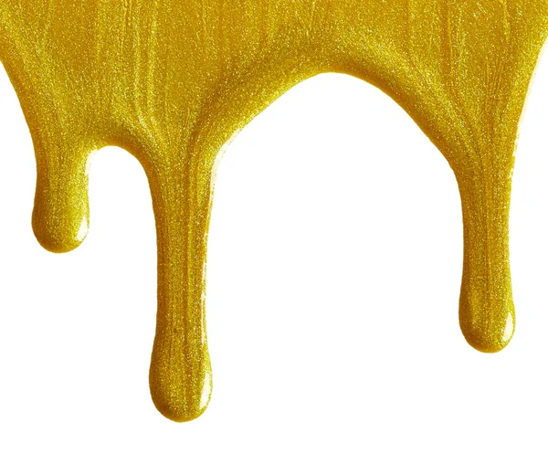 Gyllene nagellack — Stockfoto