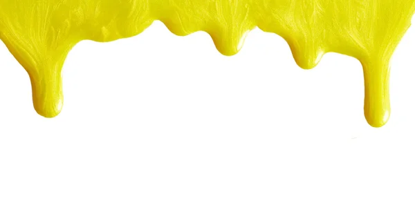 Blot of yellow nail polish — Stock Photo, Image