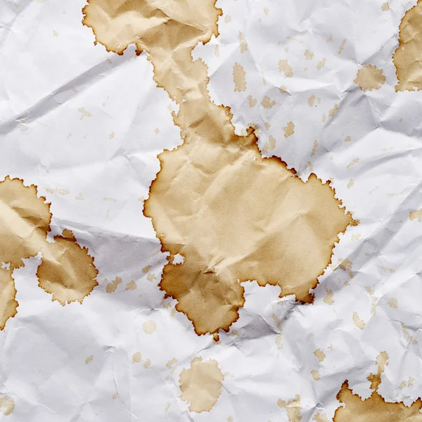 Papier mit Kaffeeflecken — Stockfoto