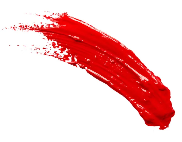 Strokes of red paint — Stock Photo, Image