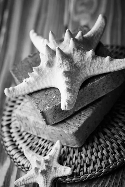 Soap with starfish — Stock Photo, Image