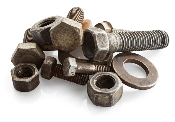 Old bolts and nuts — Stock Photo, Image