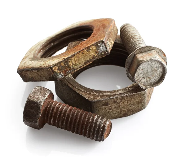 Old bolts and nuts — Stock Photo, Image