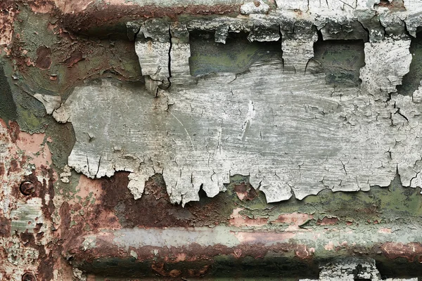 Old iron texture with cracked paint — Stock Photo, Image