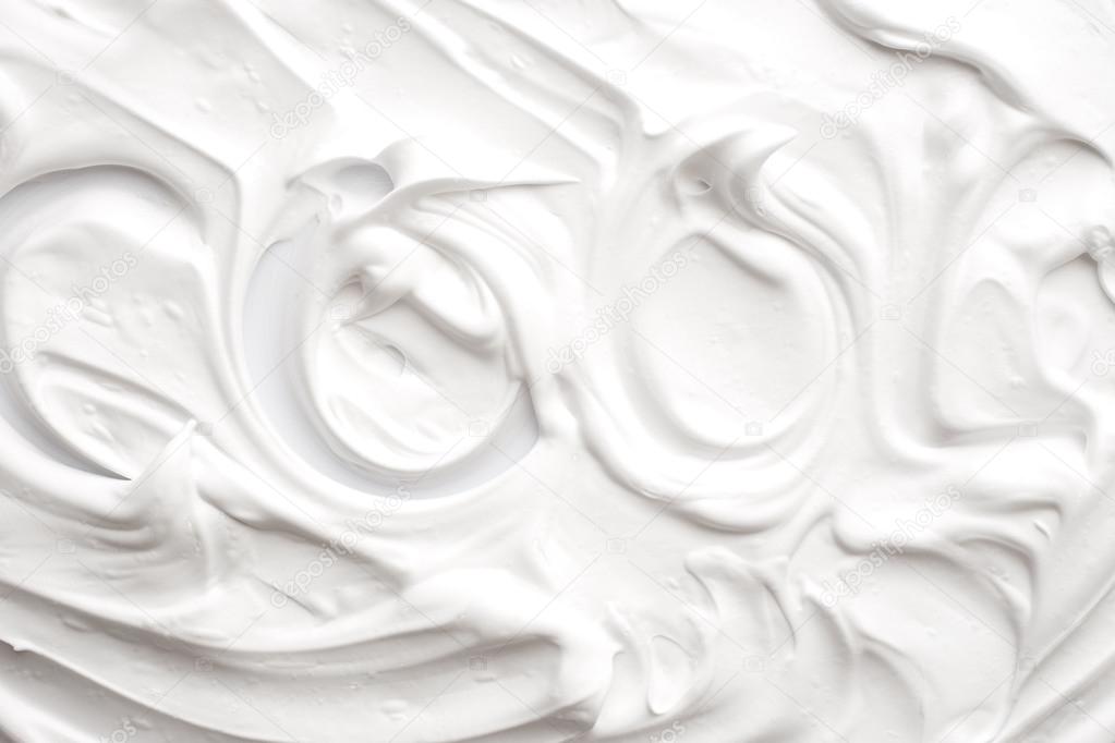 Texture of shaving foam