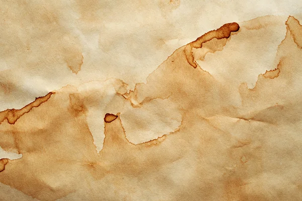 Paper with stains of coffee — Stock Photo, Image