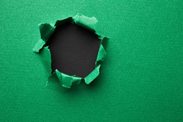 Papel verde roto — Foto de Stock