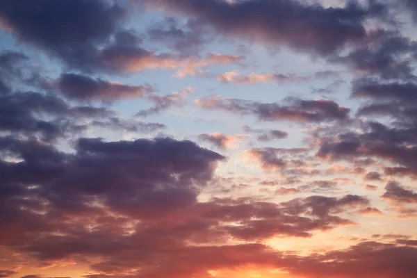 Jasná obloha při západu slunce — Stock fotografie