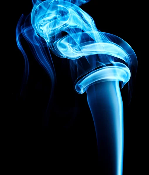 Blå rök virvel — Stockfoto