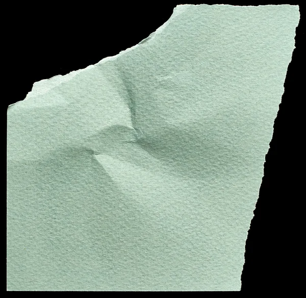 Pedaço de papel verde — Fotografia de Stock