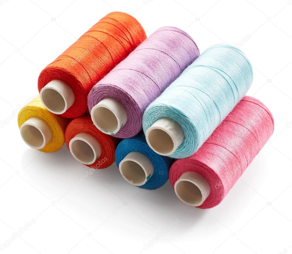 Sewing threads isolated