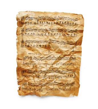 Vintage müzik sayfası