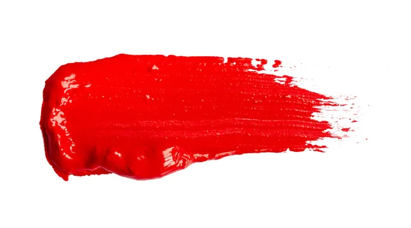 Coup de peinture rouge — Photo