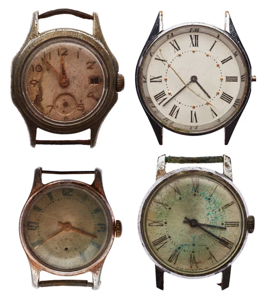 Ensemble de vieilles montres — Photo