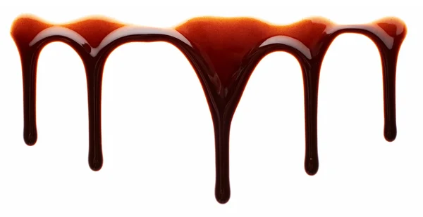 流れる液体チョコレート — ストック写真