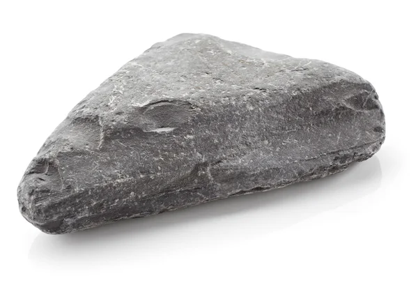 Grey stone on white background — Stock Photo, Image