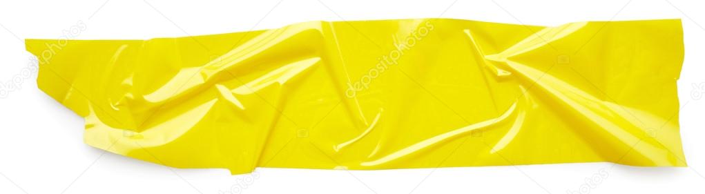 Yellow adhesive tape