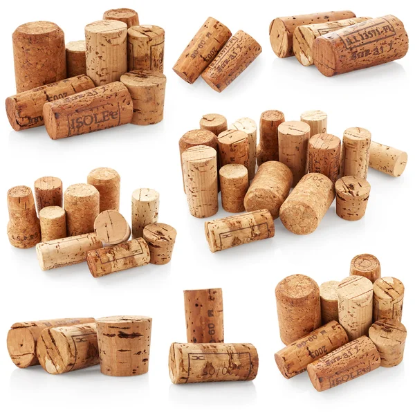 Conjunto de tapones de vino — Foto de Stock