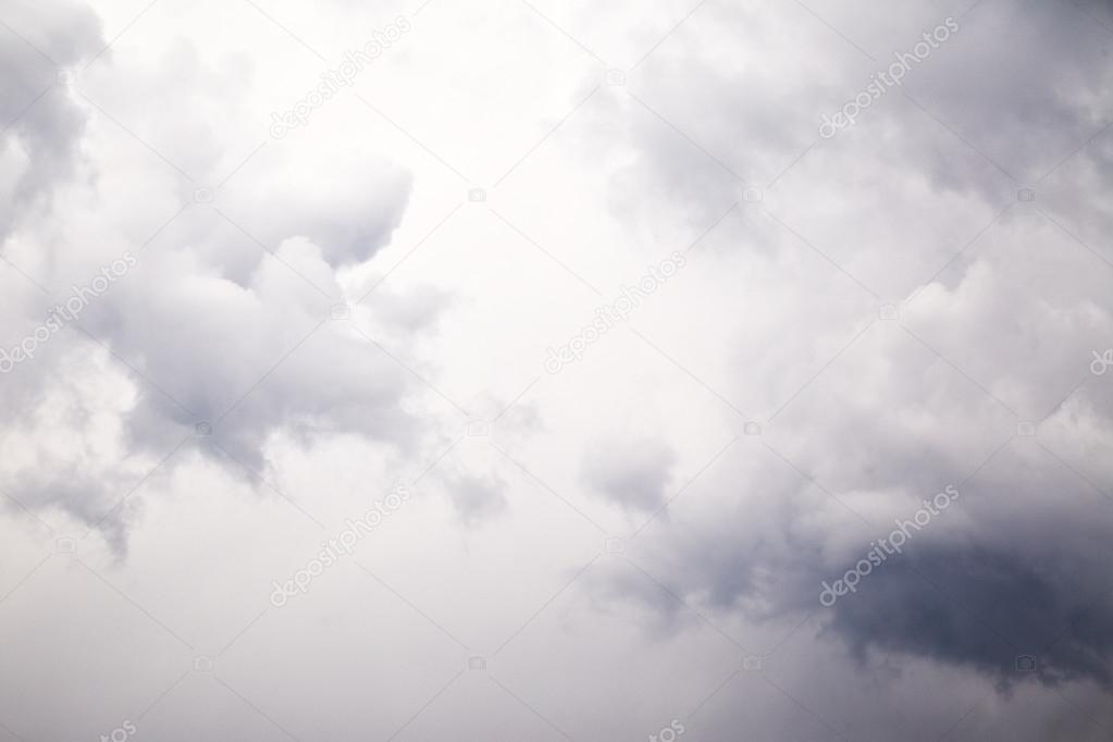 Grey clouds in sky