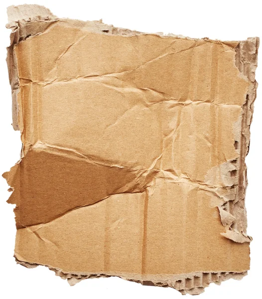 Crumpled cardboard — Stock Photo, Image