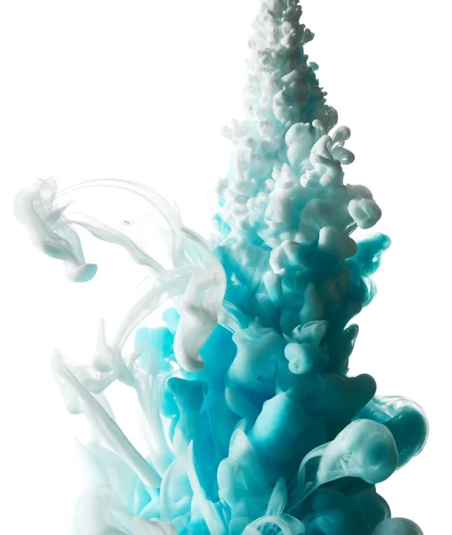 Абстрактный всплеск синей краски — стоковое фото