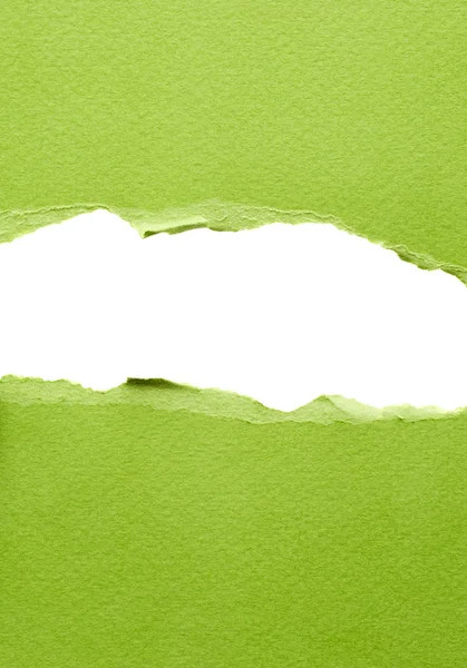 Papel verde roto — Foto de Stock