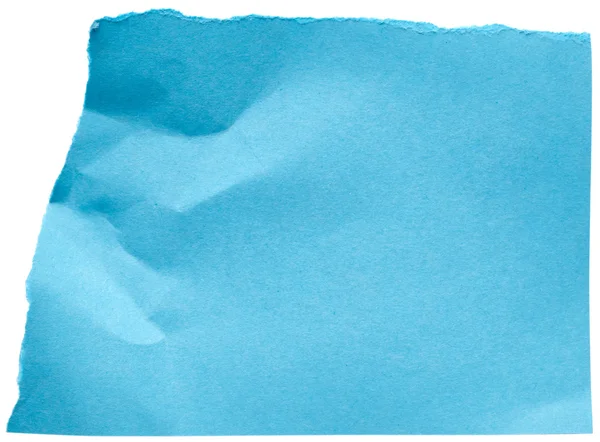 Pièce de papier bleu — Photo