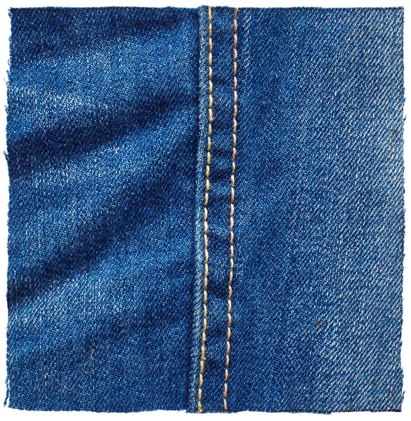 Piece of jeans fabric — Stock Photo, Image