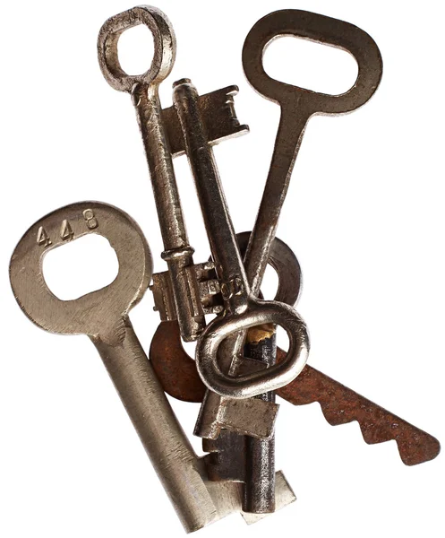 Keys isolated on white background — Stock Photo, Image
