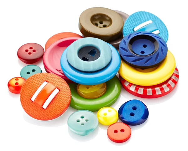 Яркие кнопки для шитья — стоковое фото