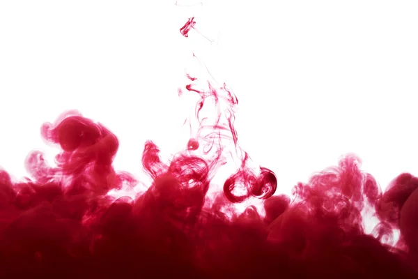Absztrakt csobbanás vörös festékkel — Stock Fotó