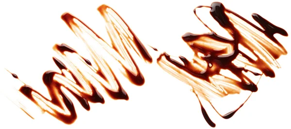 Beyaz arka plan üzerinde izole çikolata lekesi — Stok fotoğraf