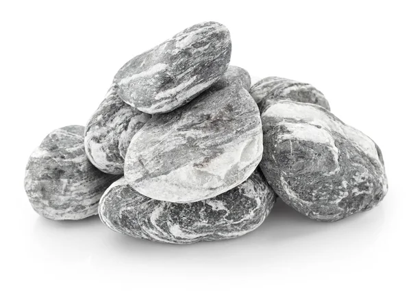 Kamienie izolowane na białym tle — Zdjęcie stockowe