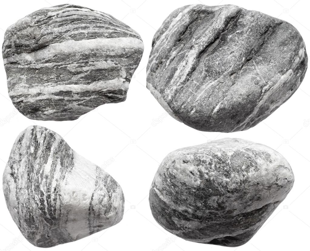 Set of grey rocks