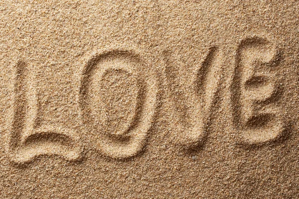 A homokba írt szerelem — Stock Fotó