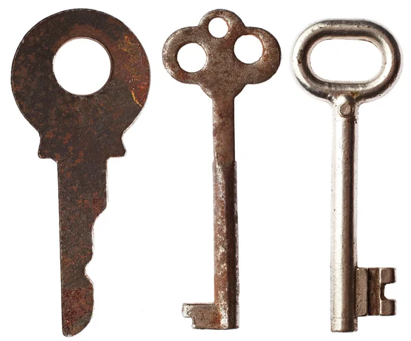 Старые ржавые ключи — стоковое фото