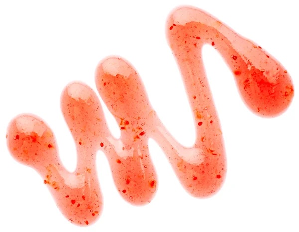 Blot of strawberry topping — Stock Photo, Image