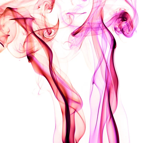 Colorful smoke on white background — Stock Photo, Image