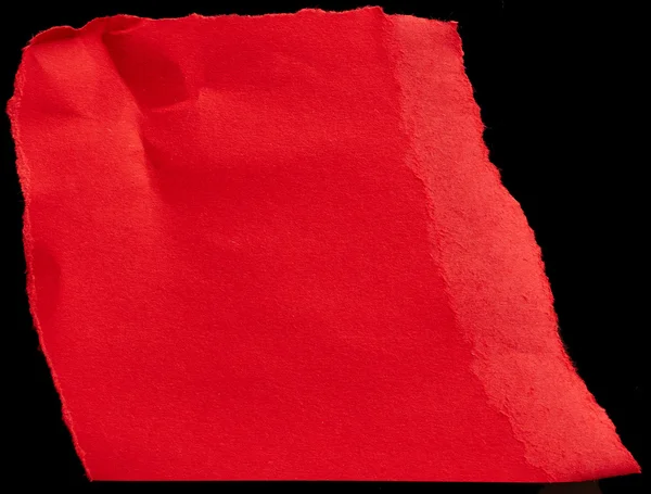 在黑色背景上的红色纸板 — 图库照片