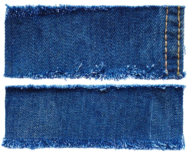Ensemble de tissu de jeans — Photo