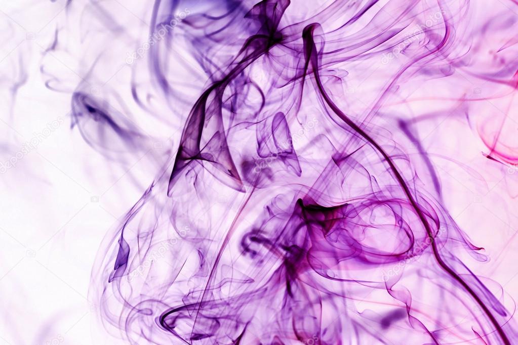 Purple smoke on white background Stock Photo by ©Nik_Merkulov 97643962
